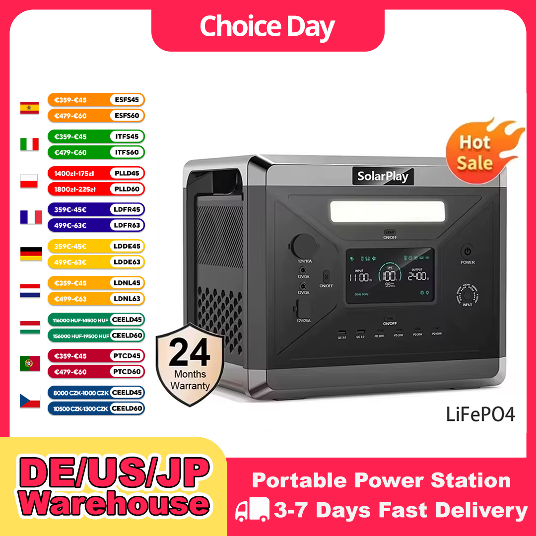 Outdoor Power Bank - SOLARPLAY Taşınabilir Güç İstasyonu Q2501, Açık