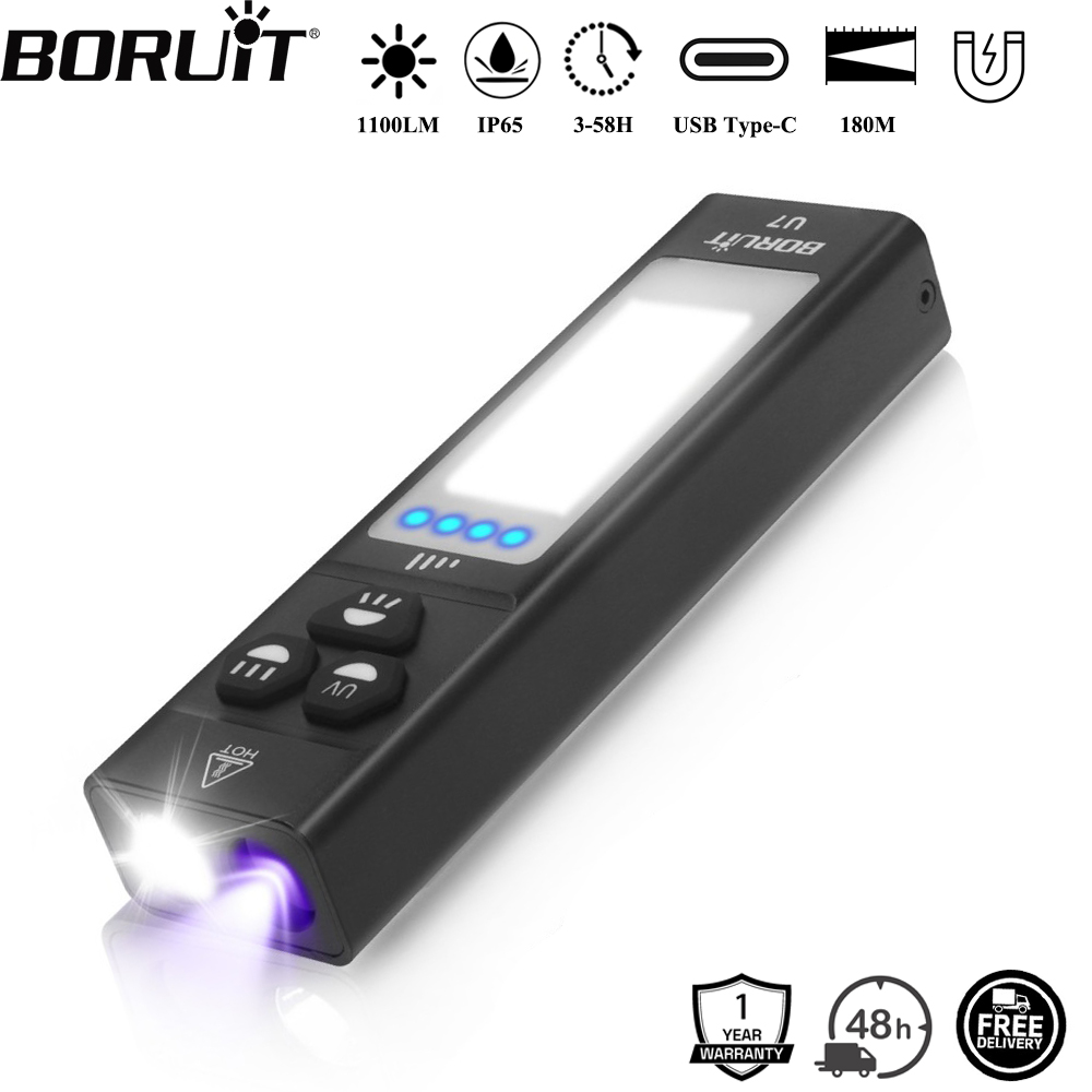 Outdoor Power Bank - BORUiT U7 UV LED EDC El
