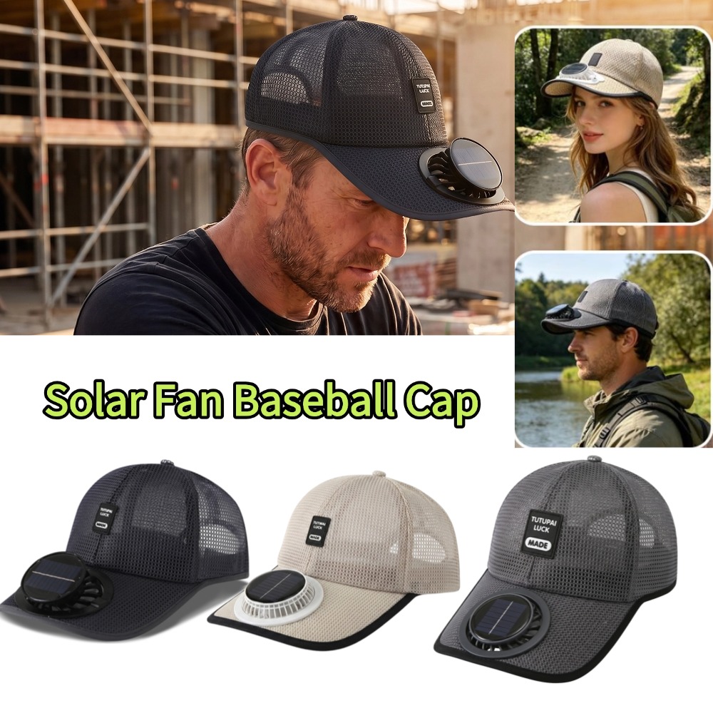 Outdoor Powersports - Unisex Güneş Enerjili Fan Kapaklı Balıkçı