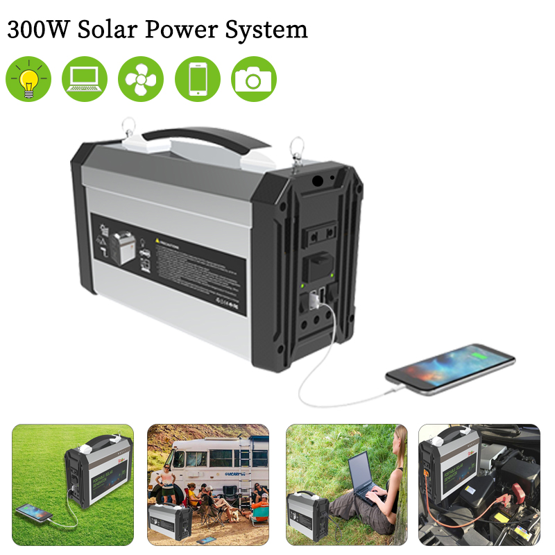 Outdoor Power And Equipment - 300W Taşınabilir Güneş Enerjili Jeneratör, Küçük