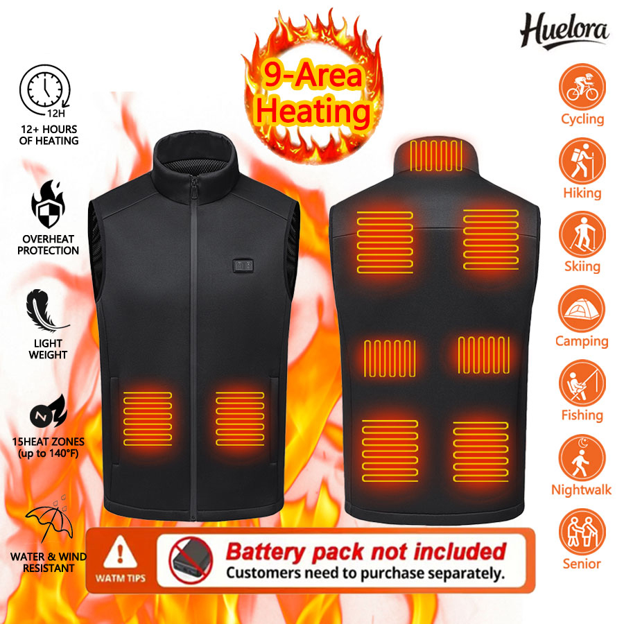 Outdoor Powersports - Kışlık Isıtma Yeleği 9 Bölgeli Dik