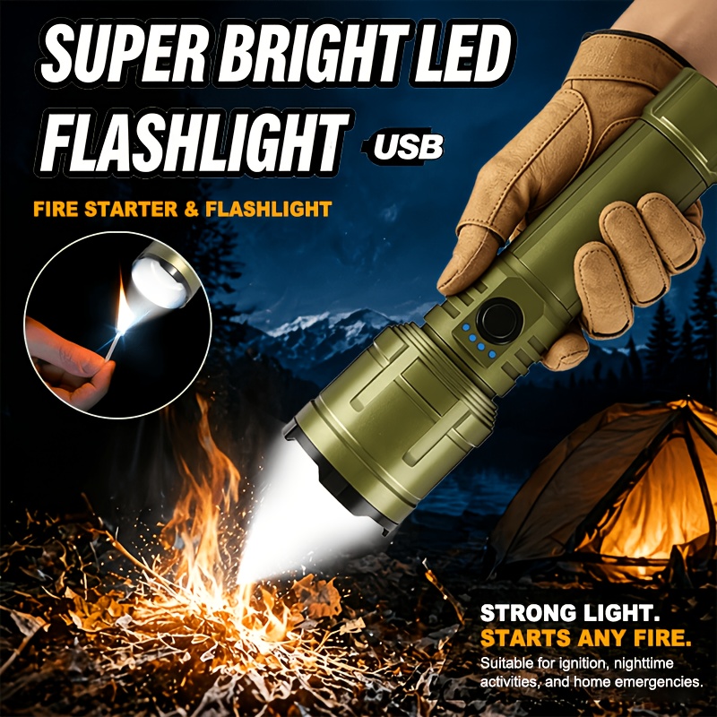 Outdoor Power Bank - El Feneri Çakmak ve Powerbank Kombinasyonu,