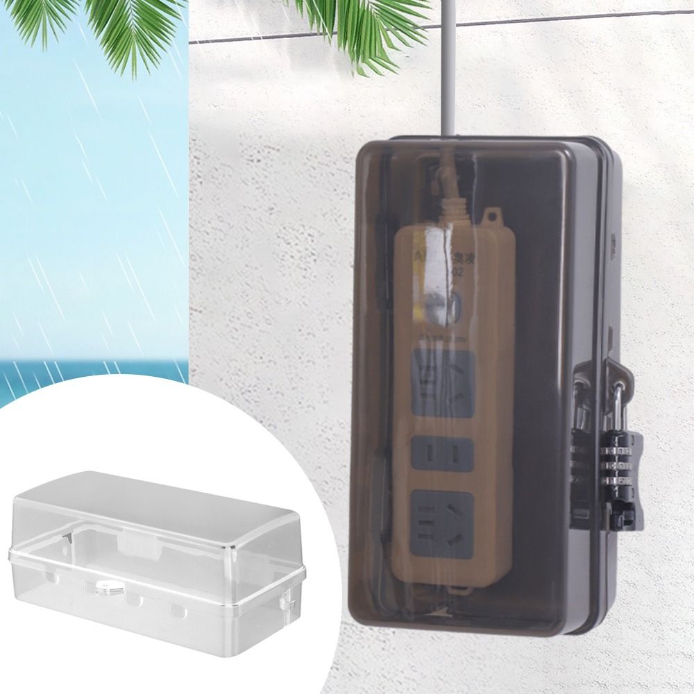 Outdoor Power Strip Weatherproof - Taşınabilir, Plastik, Hırsızlığa Karşı Koruyucu, Su