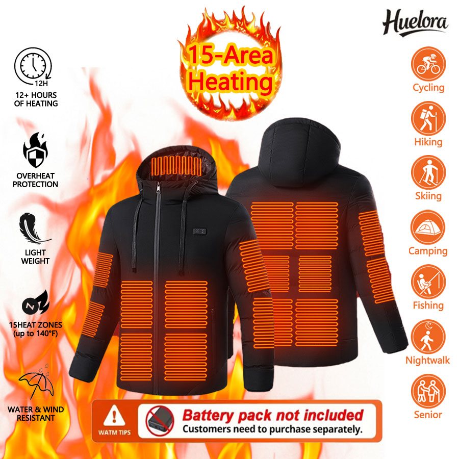 Outdoor Power Not Working - Huelora 11 Alan Isıtmalı Ceket Erkekler