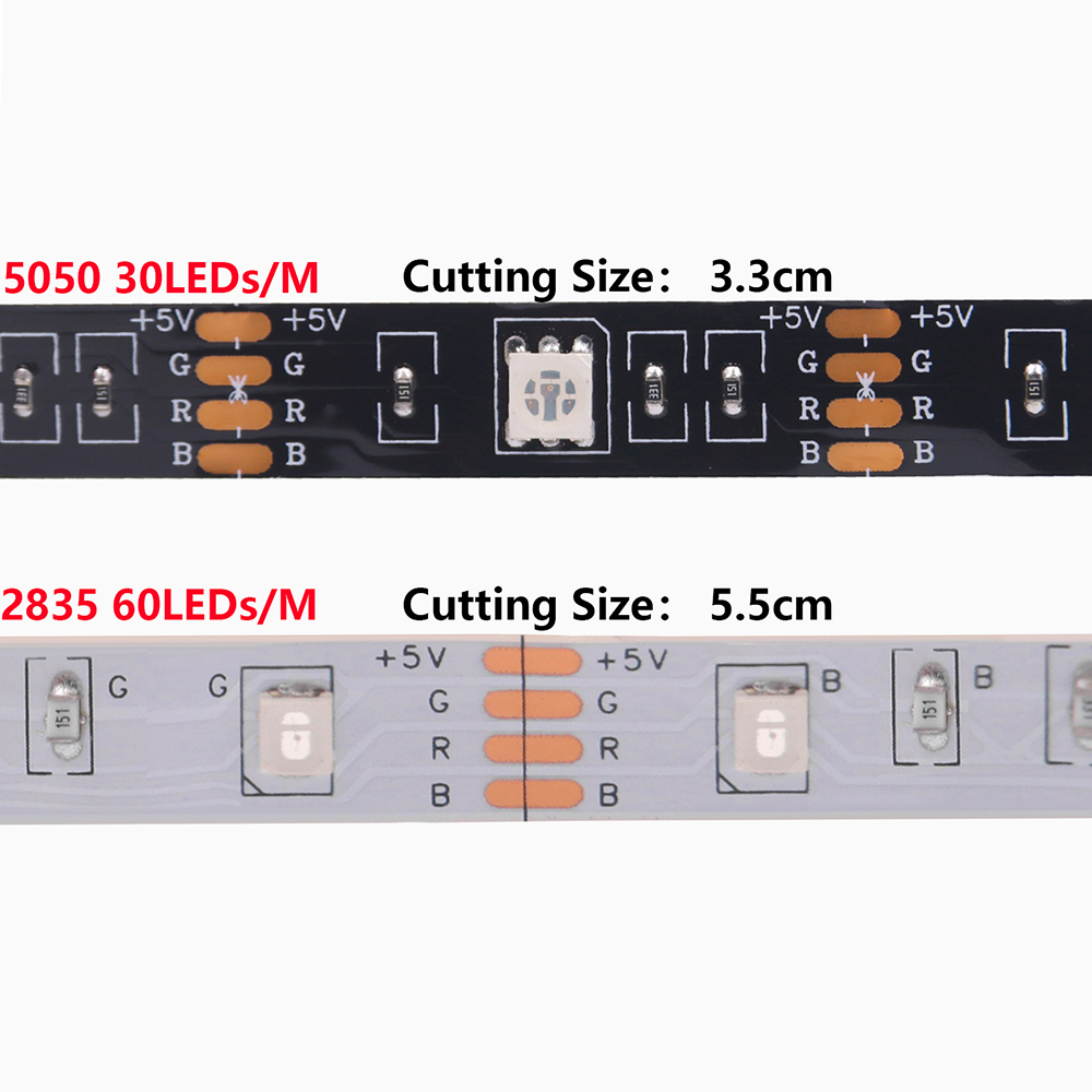 DC 5V 5050 RGB Şerit LED Işık  - Outdoor Power Strip Weatherproof incelemesi ve fiyatı