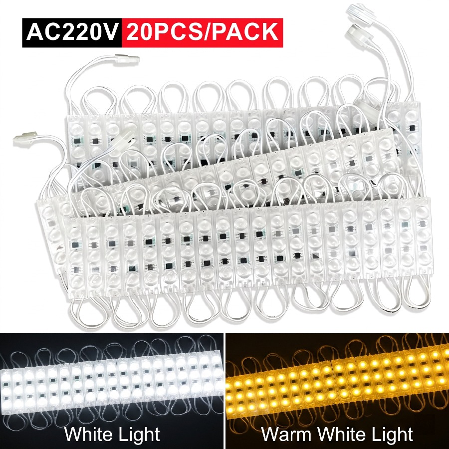220V Vurgu Led Modülü 20 ADET  - Outdoor Power Strip Weatherproof incelemesi ve fiyatı